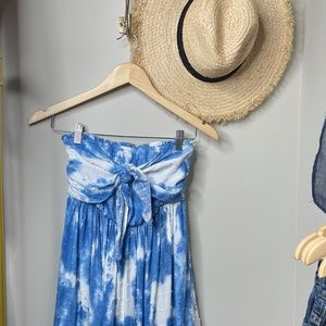 The Stevie Tie Dye Strapless Dress